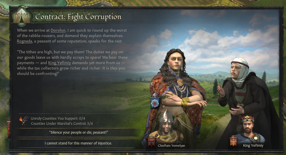 Adventurer Fight Corruption needs more options Paradox Interactive